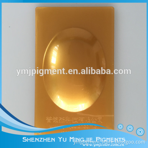 Golden Luster Pearlescent Pigment For Plastic Injection, Plastics Spraying